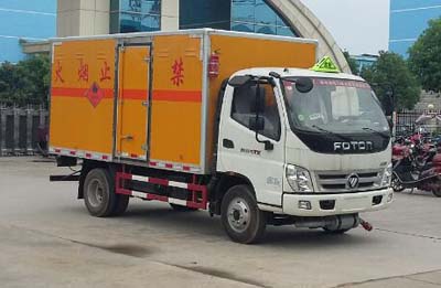 國(guó)五福田奧鈴易燃?xì)怏w廂式運(yùn)輸車